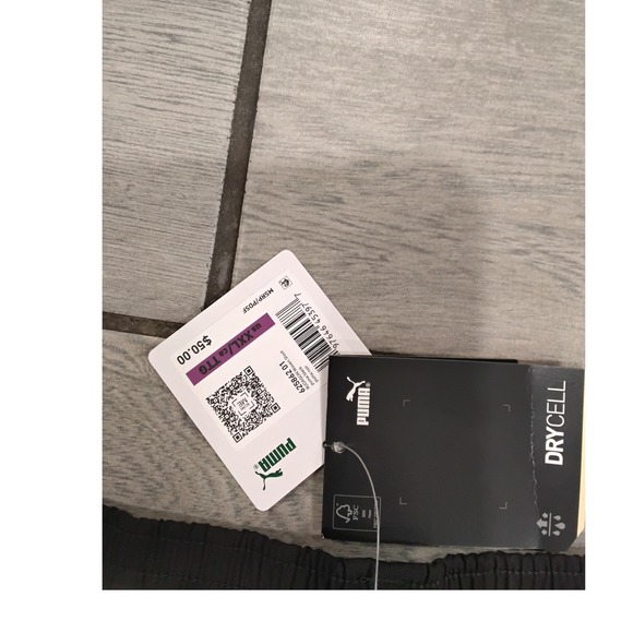 PUMA DryCell Men's XXL Running Training Gym Workout Shorts Black‎ New With Tags - Picture 4 of 6